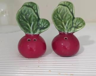 Ceramic Radish Salt and Pepper Shakers  DOIY Design