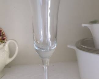Clear Glass Champagne Flute