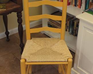 Shaker Style Ladder Back Chair with Rush Seat