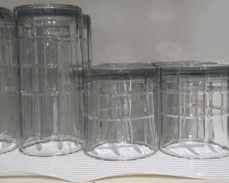 Vintage Anchor Hocking Manchester Paneled Tumblers
