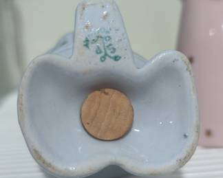 Vintage Ceramic Figurine Salt and Pepper Shakers - Made in Japan