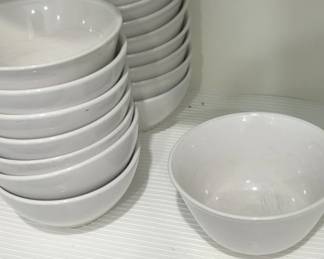 White Ceramic Bowls Set