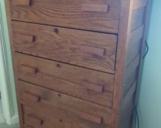 Oak Mission Style Chest of Drawers