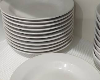 White Ceramic Dinner Plates
