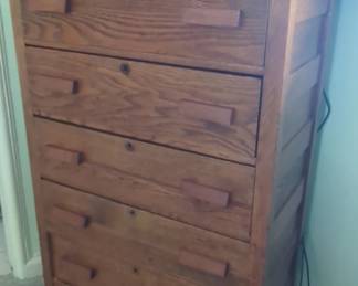 Oak Mission Style Chest of Drawers