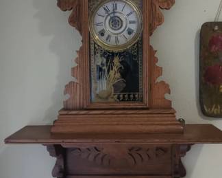 Oak Eclipse Wall Clock by Seth Thomas