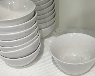 White Ceramic Bowls Set