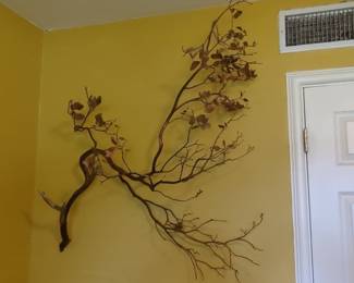 Metal Tree Branch Wall Sculpture