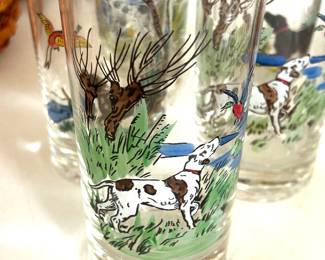 Set of 5 Bird Dog Glasses - $45