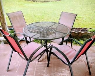 Patio table and chairs