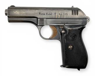 WWII Era CZ (Česká Zbrojovka) Model 27 Semi-Auto Pistol 7.65 (.32 ACP)