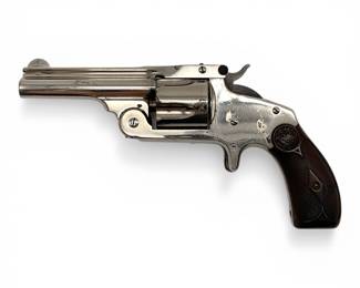 Smith & Wesson Model 2 Single Action .38 Revolver | Nickel Finish | Antique