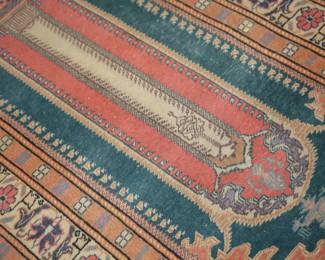 Close-up of intricate hand-knotted detail