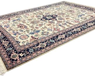 Vintage-style rug with rich color and texture