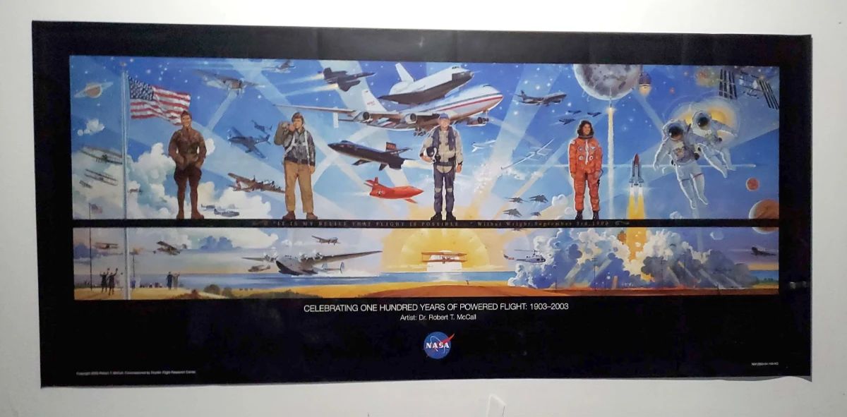 DW541 NASA 100 Years of Powered Flight Poster