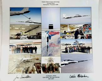 DW494 Smolka and Molzhan Autographed Aerospace Team Poster