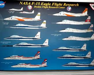 DW524 NASA F15 Eagle Flight Research Poster