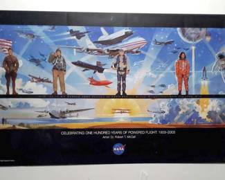 DW541 NASA 100 Years of Powered Flight Poster