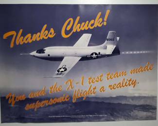DW533 50th Anniversary Chuck Yeager X1 Poster