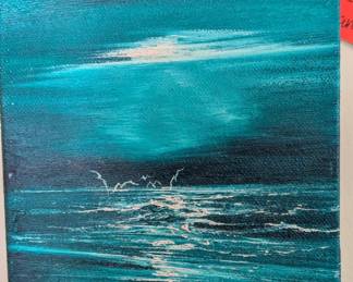  gallery tag on the back, this piece was originally sold through Swanson Art Galleries, which had locations in San Francisco and Sausalito. These galleries were prominent in the 1980s and 90s for showcasing contemporary California artists.