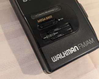 Sony Walkman FM/AM Cassette Player, specifically a model from the WM-FX series (likely the WM-FX30 or WM-FX32) produced in the early 1990s.