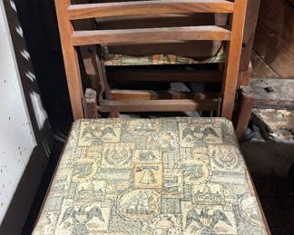 Set of 4 Durable Vintage  Folding Chairs