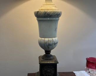 Alabaster Lamp Pair