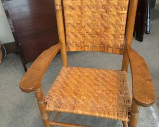 Rattan back and Seat Arm Chair