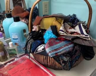 Scarves, etc in master area