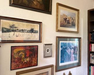 Various famous art vtg reproductions