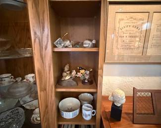 Books, figurines, etc