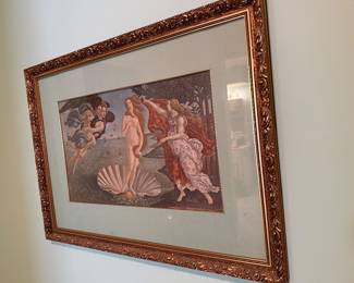 The birth of Venus by Botticelli vtg art print