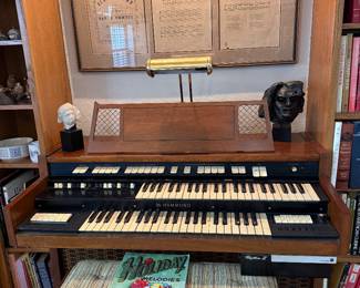 Hammond Organ, Dixie land framed old sheet music