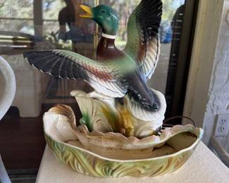 MCM Mallard duck TV lamp Lane Co California