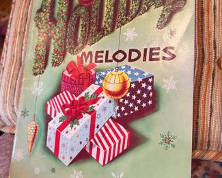 Vintage Holiday song book for organ.