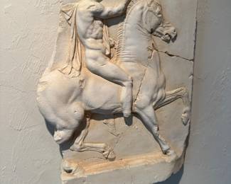 Classic Greek Hellenistic horseman vtg reproduction