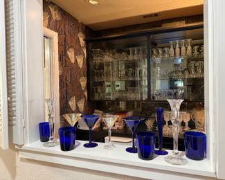 Looking into the bar