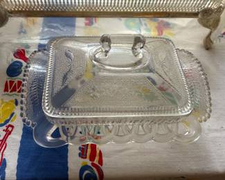 Antique EAPG butter dish