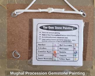 Mughal Procession Gemstone Painting second image