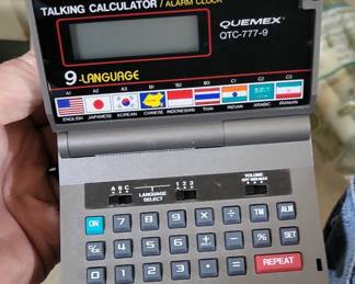 QUEMEX QTC Talking Calculator or Alarm Clock