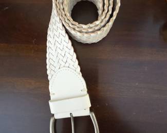 Braided Leather Belt with DRing Buckle