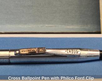 Cross Ballpoint Pen with Philco Ford Clip second image