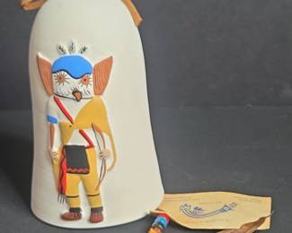 Owl Kachina Bell by ChristieBells  Designs