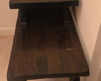 TwoTiered Wooden Side Table