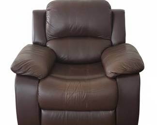 Brown Leather Recliner Chair