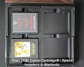Atari Game Cartridges  Space Invaders  Warlords