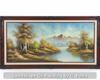 Landscape Oil Painting by C. Petro