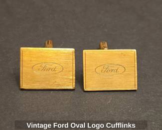 Vintage Ford Oval Logo Cufflinks