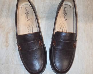 LifeStride Womens London Lug Sole Penny Loafers