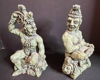 Mayan Warrior Figurines